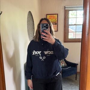 Hollister Navy Tennis 🎾 Logo Sweatshirt